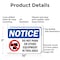 Signmission Do Not Park Or Store OSHA Notice Sign, Aluminum, 10in W x 7in L, 2PK OS-2PACK-NS-A-710-L-15472 - alternate 2